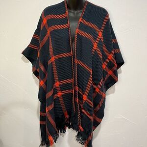 Ann Taylor LOFT Women red/Blue oversized  Cardigan XS   